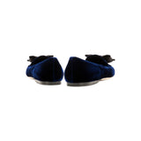Fiocco Navy Flat Moccasin