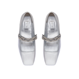 Catena Notte Silver & Glam Flat Ballerina