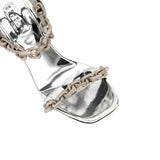 Catena Notte Silver High-Heel Sandal