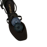 Coins Black-Navy Sandal