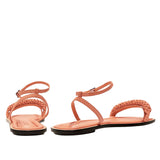 Rovena Peach Removable Ankle Sandal