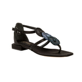 Coins Black-Navy Sandal