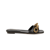 Catena Black Flat Sandal