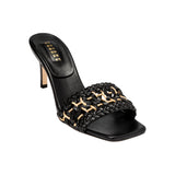 Almeria Black High-Heel Sandal