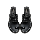 Black Hedera 60MM Toe Sandal Black