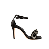 Catena Black & Glam High-Heel Ankle Sandal