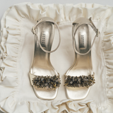 Crystal Sahara High-Heel Ankle Sandal