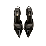 Catena Black Mid-Heel Slingback Pump