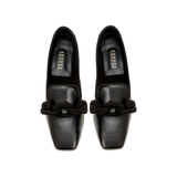 Catena Black Flat Moccasin