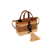 SU4817911 Leather/Straw&Stone Camello & Natural