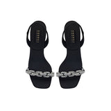 Catena Notte Black & Glam High-Heel Slingback Sandal