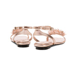 Blush Crystal 10MM Ankle Cross Sandal