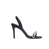 Catena Notte Black & Glam High-Heel Slingback Sandal