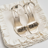 Crystal Sahara High-Heel Ankle Sandal