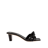 Catena Black Mid-Heel Sandal