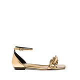 Catena Gold Flat Ankle Sandal