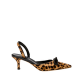 Catena Leopard Mid-Heel Slingback Pump