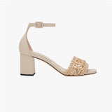 Almeria Nude Block-Heel Ankle Sandal