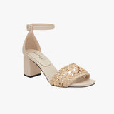 Almeria Nude Block-Heel Ankle Sandal