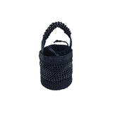 Almeria Black Large Bucket Bag