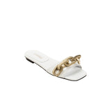 Catena Off-White Flat Sandal