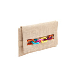 Catena Natural & Rainbow Envelope Clutch