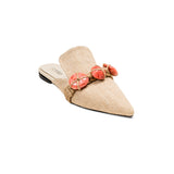 Delphine Natural Flat Sliperette
