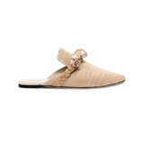 Delphine Natural Flat Sliperette