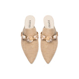 Delphine Natural Flat Sliperette