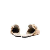 Delphine Natural Flat Sliperette