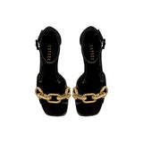 Catena Black Platform Ankle Sandal