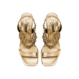 Lyra Gold High-Heel Sandal