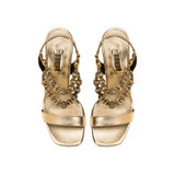 Lyra Gold High-Heel Sandal