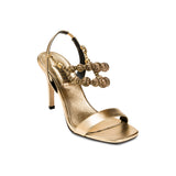 Lyra Gold High-Heel Sandal