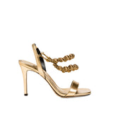 Lyra Gold High-Heel Sandal