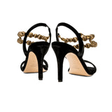 Lyra Black High-Heel Sandal