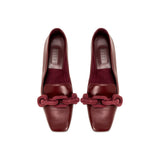 Catena Burgundy Flat Moccasin