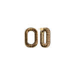 Catena One Chain Antique Gold Earring designed with metallic threads in a refined silhouette.
