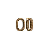 Catena One Chain Antique Gold Earring designed with metallic threads in a refined silhouette.