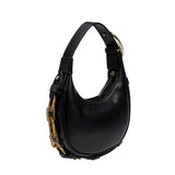 Catena Mini Black Hobo Bag