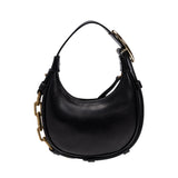 Catena Mini Black Hobo Bag