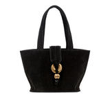 Boho Chic Small Black Tote Bag