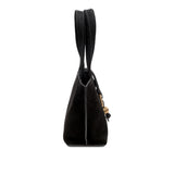 Boho Chic Small Black Tote Bag