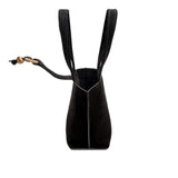 Boho Chic Small Black Tote Bag