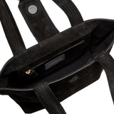 Boho Chic Small Black Tote Bag