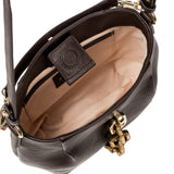 Catena Small Dark Brown Shoulder Pouch