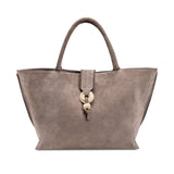 Boho Chic Medium Taupe Tote Bag
