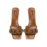 Catena Camello Mid-Heel Sandal