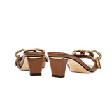 Catena Camello Mid-Heel Sandal