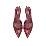 Catena Burgundy Slingback Mule Pump